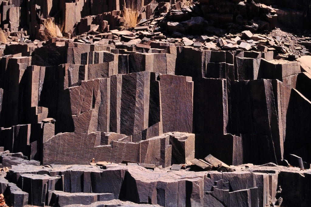 Basaltino quarry one of the few basalt sources