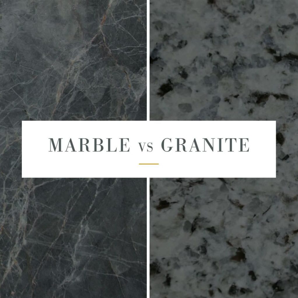 difference in texture of marble and granite
